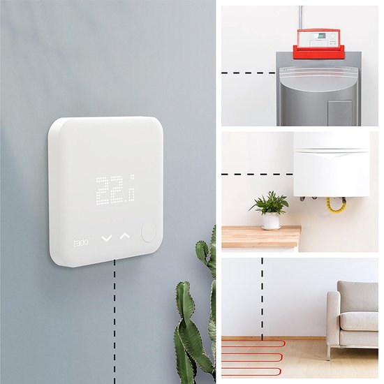 Kit de démarrage du thermostat intelligent tado° V3+ avec 2 vannes de radiateur intelligentes