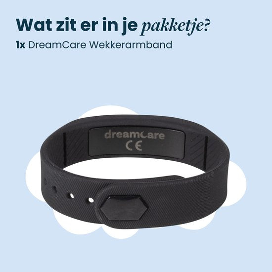 DreamCare Réveil vibrant - Bracelet réveil - pour les dormeurs profonds et les malentendants - Montre podomètre - Réveil silencieux