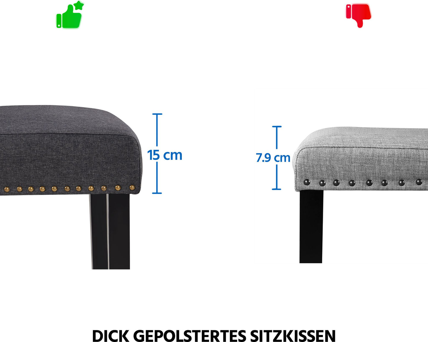Yaheetech, lot de 2 chaises de salle à manger - Chaise de cuisine à dossier haut - Pieds en bois massif - 45,5 x 62 x 103 cm - Gris foncé