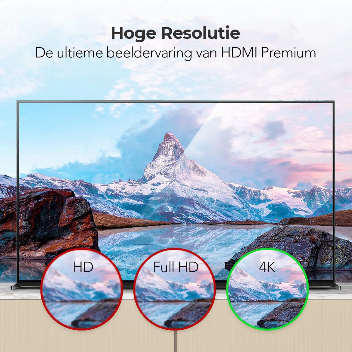 Auronic Câble HDMI 2.0 - 5M - 18Gbps - Haute vitesse et résolution - 4K (60 Hz) - Noir
