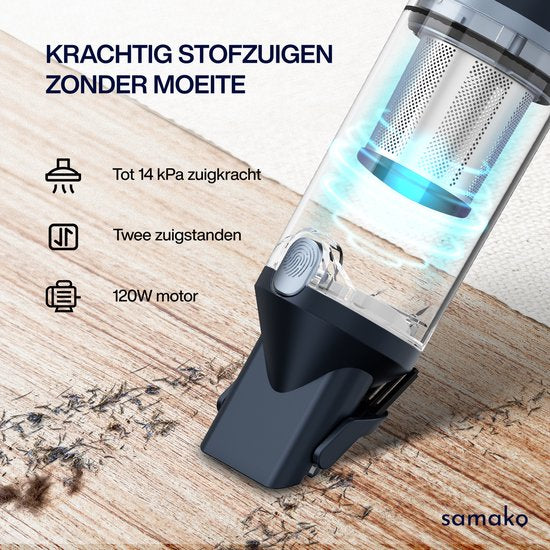 Dustbuster NanoDetect 120W - Aspirateur de poussière sans fil - Aspirateur à main puissant - Sans fil - Aspirateur de voiture - Samako