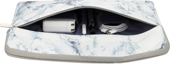 Trendfield 13 Inch Laptop Sleeve for Macbook Air & Pro - Sleeve 13.3 Inch Laptop Sleeve - White Marble