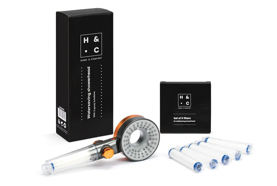 Home & Cmfort Douche à économie d'eau 3 en 1 avec filtre