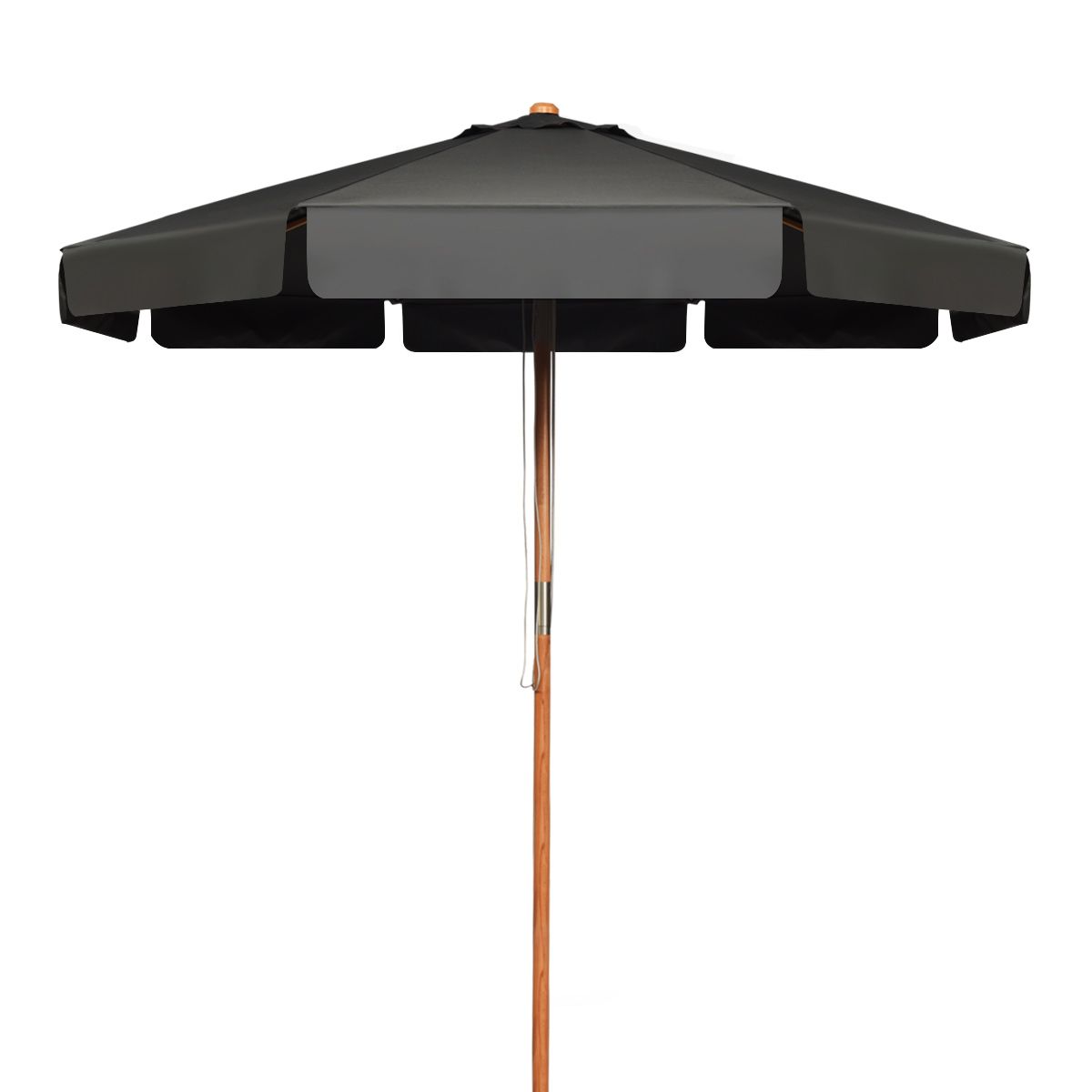 Parasol Coast Terrace - Ø3m - 8 mâts - Noir