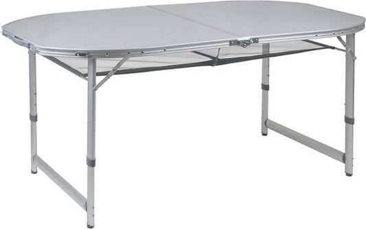 Bo-Camp - Table - Premium - Ovale - Modèle valise - 150x80 cm