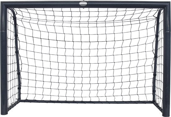 But de football AXI Cristiano 180 x 120 cm, anthracite - Ancrages au sol inclus - Structure en acier thermolaqué