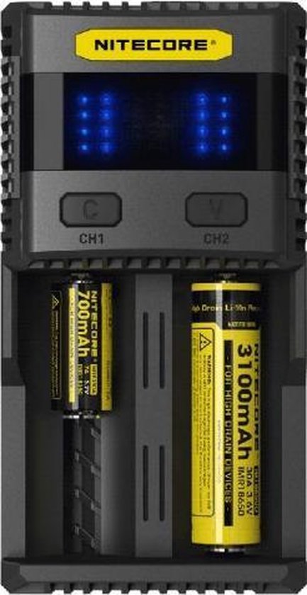 Chargeur Nitecore SC2 SUPERB pour batteries Li-ion/NiMH