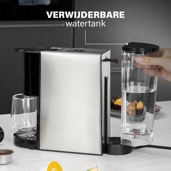 Princess 249450 Cafetière à filtre multi-capsules - Acier 4 en 1 - Convient pour plusieurs cafés