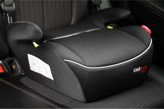 Rehausseur Carkids I-Size Alex - Conforme à la norme I-Size R-129 - Pour les enfants mesurant entre 125 et 150 cm – Housse amovible et lavable - Installation flexible – Noir/Blanc