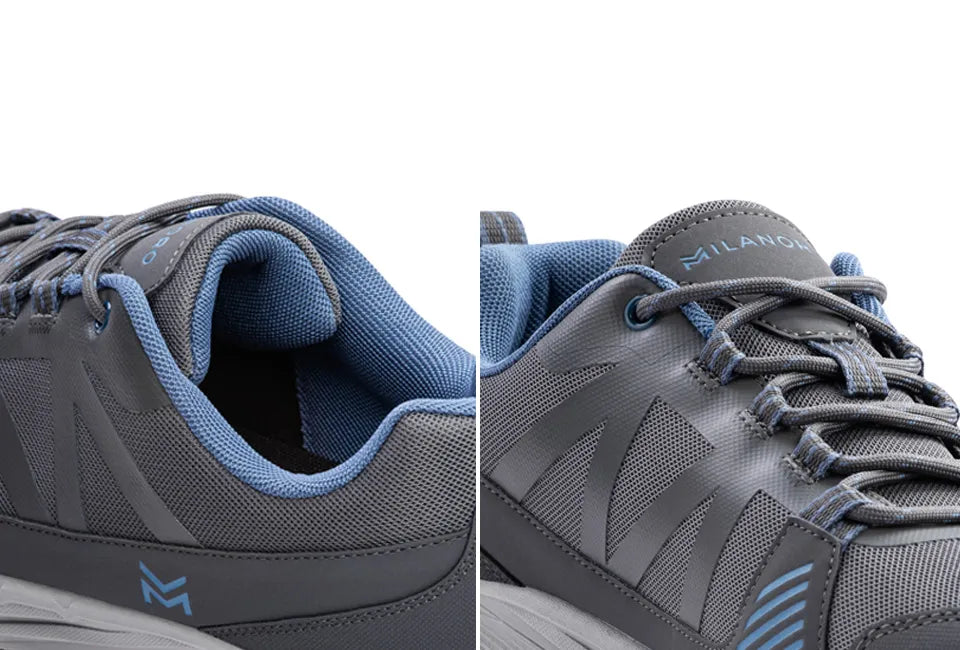 Chaussures de randonnée Milanoro, taille 42 - Softshell - Semelle adhérente - Gris/Bleu