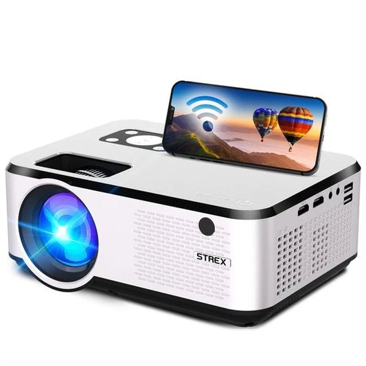 Vidéo-projecteur Strex - WiFi - 7000 lumens - 22 x 16 x 8,7 cm - Noir