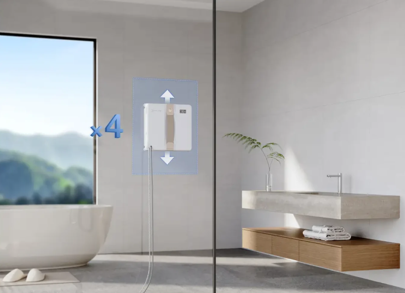 Ecovacs - Robot lave-vitres Winbot Mini - Blanc - 21,5 x 21,5 x 5,5 cm