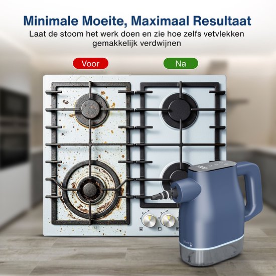 Airsteam S1 Handheld Steam Cleaner - Nettoyeur vapeur puissant de 1350W avec écran tactile - 9 accessoires - Nettoyeur de taches pour canapé, sol et fenêtres - Sécurité enfant - Réservoir d'eau de 400ML