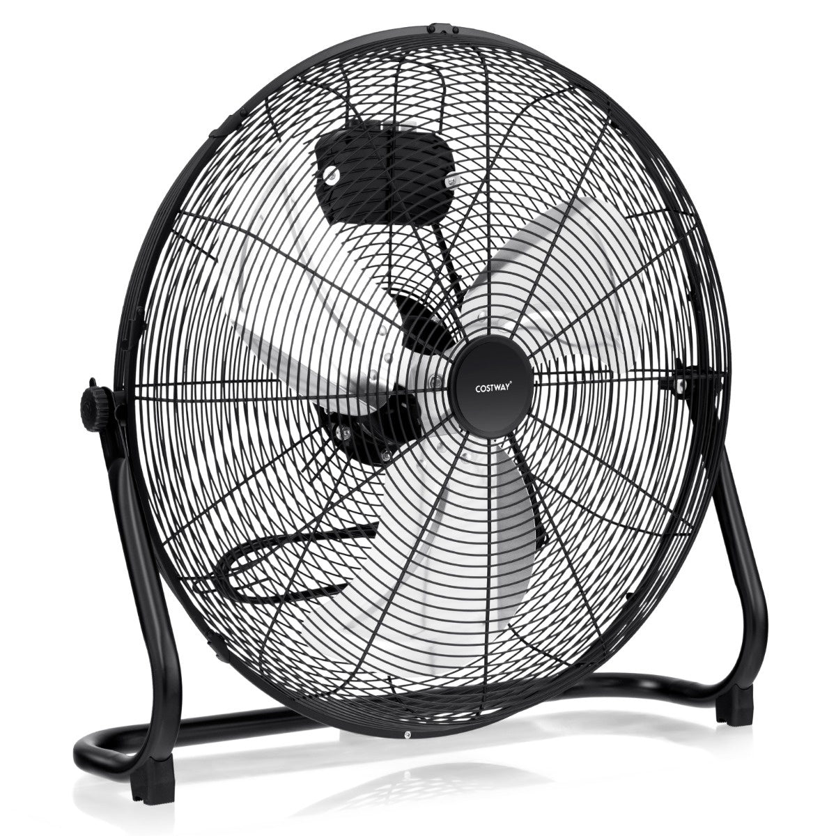 Coast Ventilateur de sol - 3 vitesses - réglable à 145° - 160W - 62 x 20 x 59 cm - Noir