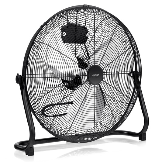 Coast Ventilateur de sol - 3 vitesses - réglable à 145° - 160W - 62 x 20 x 59 cm - Noir
