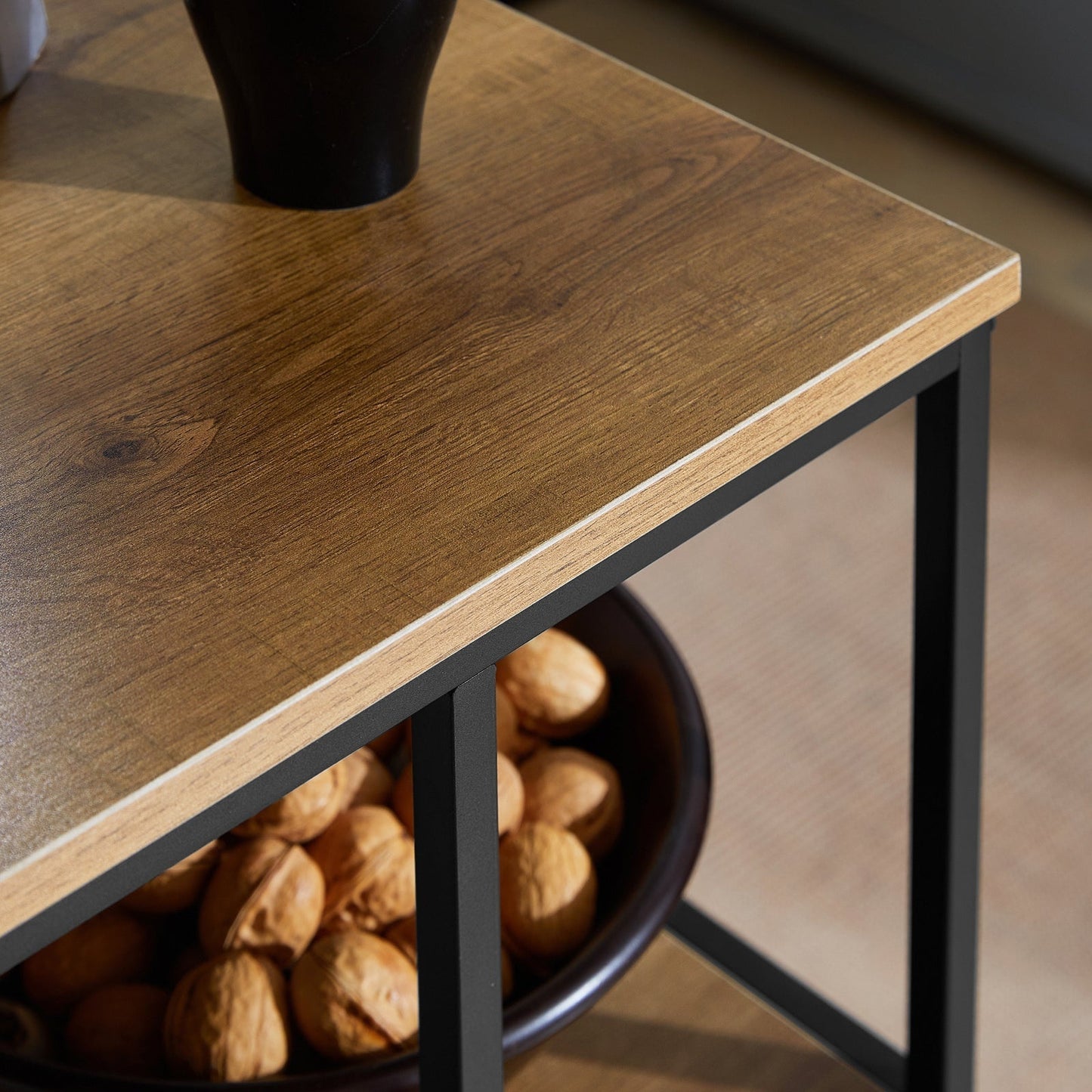 SoBuy FKW111-PF Chariot de cuisine avec 3 tiroirs et 3 étagères - Avec roues - 53x89x37 cm