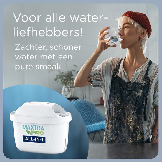 BRITA - Carafe filtrante - Marella XL - 3,5 L - Blanche - avec 1 cartouche filtrante MAXTRA PRO ALL-IN-1
