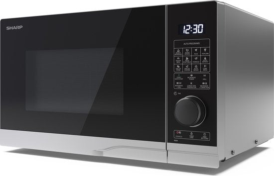 Micro-ondes combiné Sharp YC-PC254AE-S avec grill et four à convection - 900 W - 25 litres - argent