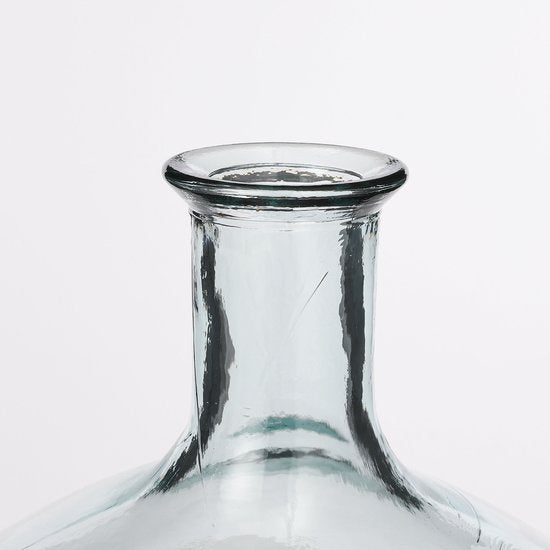 Mica Decorations Vase bouteille Kyara - H46 x Ø38 cm - Verre recyclé - Transparent