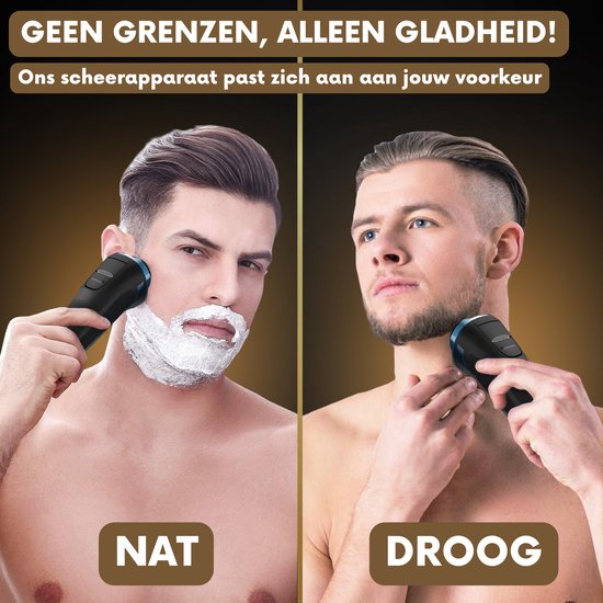 Rasoir 2-en-1 pour homme avec tondeuse S222 - Sansbeauté® - Wet & Dry - Tondeuse de précision - Électrique - Rasoir électrique - Étanche