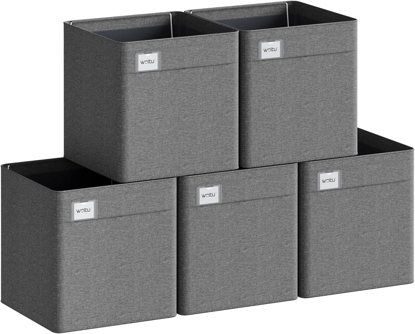Boîtes de rangement Woltu - Pliables - 29 x 29 x 29 cm - Gris