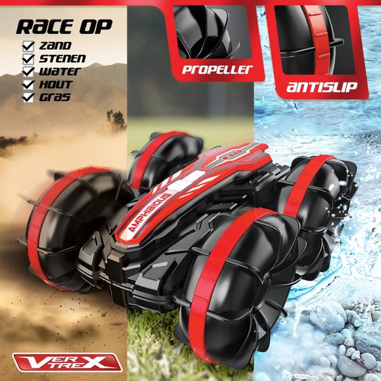 VERTREX RC Controllable Car - Voiture télécommandée - Racing Car Radiographic - Offroad télécommandable - Waterproof - Extra Battery
