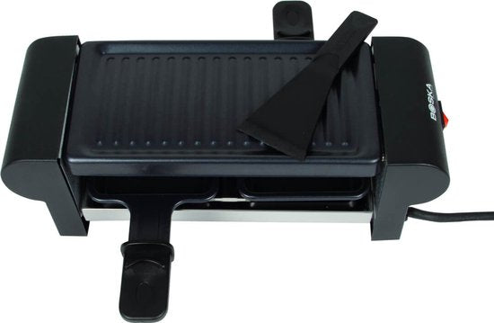 Boska Raclette Mini 220V - pour fondre et griller - 2 personnes - Noir