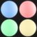 Lampe de jardin LED Luminous Globe de tectake – 40 cm – RGB 16 couleurs – Télécommande – Blanc