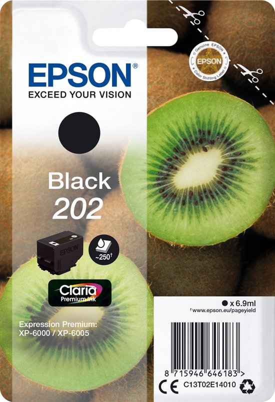 Cartouche d'encre compatible Epson C13T02E14020 Noir