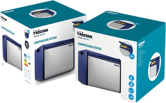 Glacière électrique Tristar KB-7245 - 230 V - 41 l - Bleu / Argent