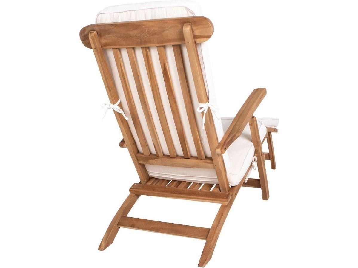 House Nordic Arrecife Coussin pour chaise longue - Coton - Blanc - 50 x 120 cm