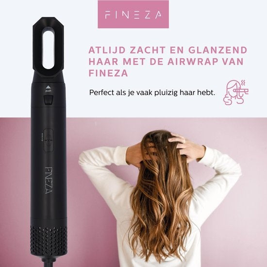 Brosse à air chaud - Fineza - Brushing/Boucleur - Airwrap - Noir
