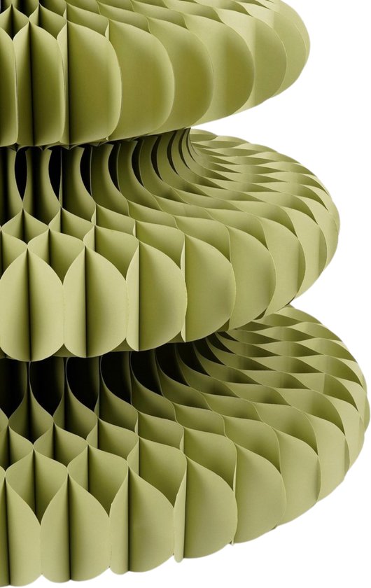 Mica Decorations : sapin de Noël en papier - Sapin de Noël artificiel pliable - H 212 x Ø 148 cm - Décoration de Noël - 100 % FSC - Vert