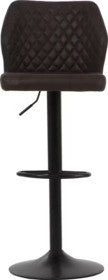 Dutchbone Edward Tabouret de bar 2x - Marron foncé - 43x43x70 cm