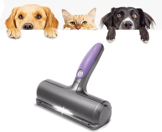 Fur Daddy Deluxe avec batterie rechargeable - rasoir à poils d'animaux pour vêtements - rouleau anti-poils réutilisable pour éliminer sans effort les poils de chat et de chien - brosse anti-poils autonettoyante