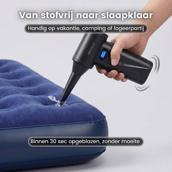 ProTrue® Air duster 110 000 tr/min - 4 vitesses - Dépoussiéreur sans fil - Air comprimé pour ordinateur - Turbo Fan Compressed Air - Souffleur à batterie