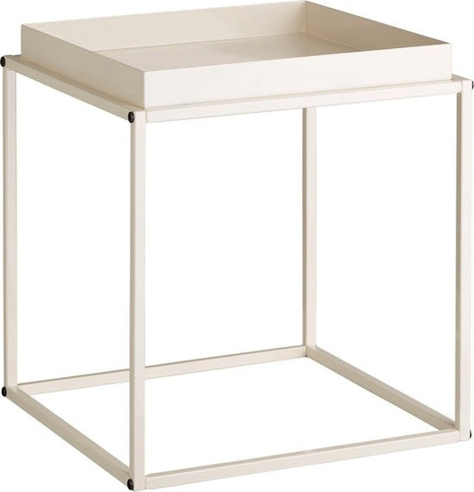 tectake® - Table d'appoint - Petite table basse - crème - 40x40x44cm, charge maximale 30kg - 404184