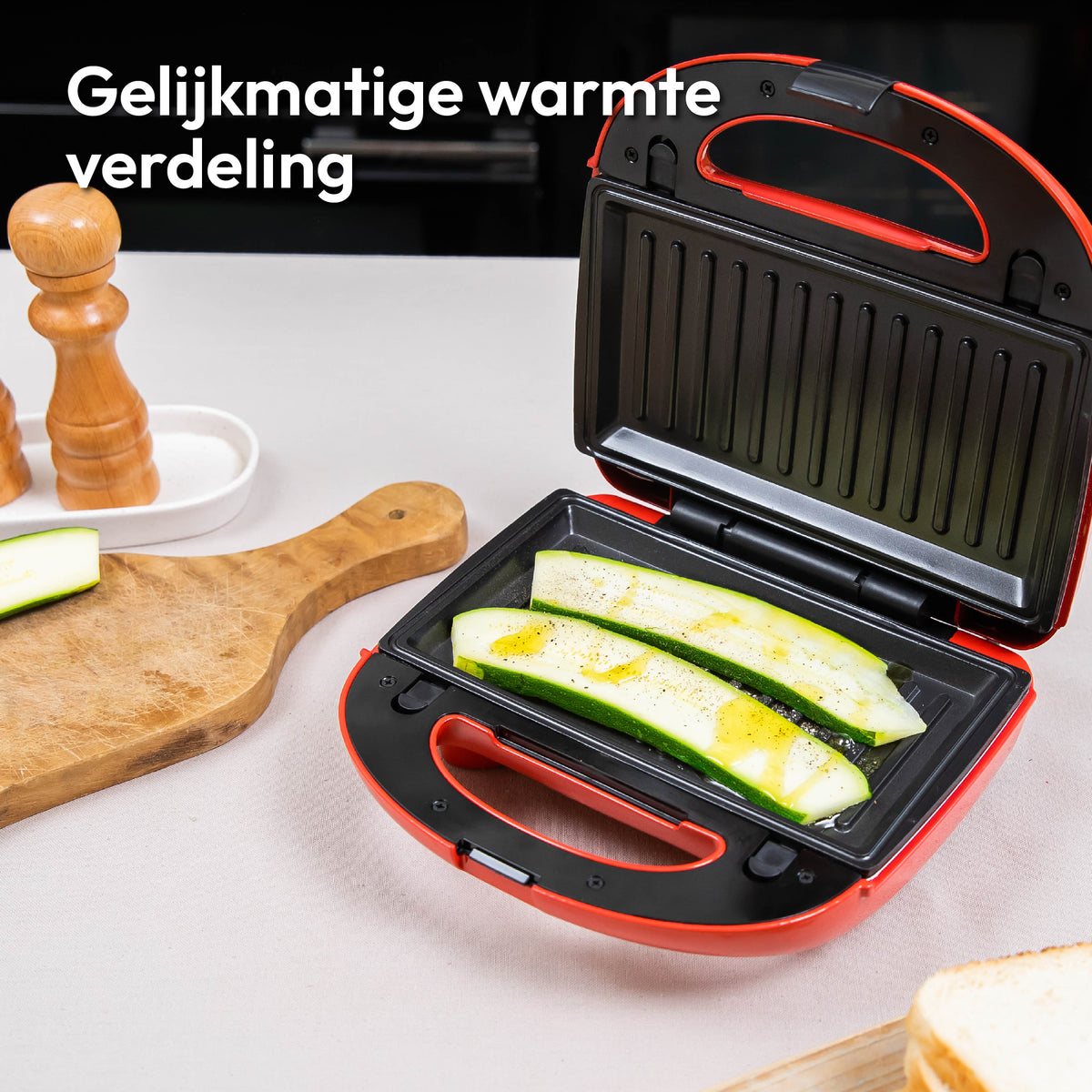 Gadgy 3 in 1 Tosti Apparaat - Wafelijzer - Grill Apparaat - Verwisselbare Platen - Tosti ijzer - Croque Monsieur Toestel - Sandwich Maker - 750 Watt