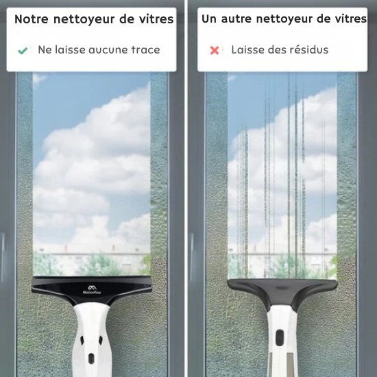 Nettoyeur de vitre électrique avec laveur intégré - Motionflow - Rechargeable