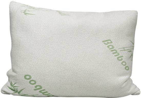 Oreiller Lucovitaal Kingsize en bambou - respirant - antibactérien - hypoallergénique - 66 cm x 50 cm x 18 cm