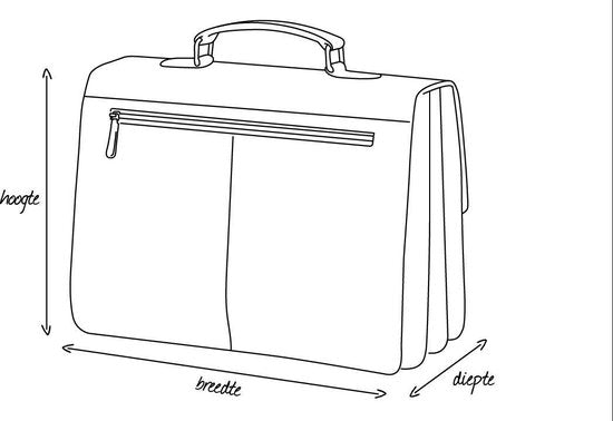 Sacoche pour ordinateur portable DSTRCT Wall Street A4 - 15,4 pouces - Marron