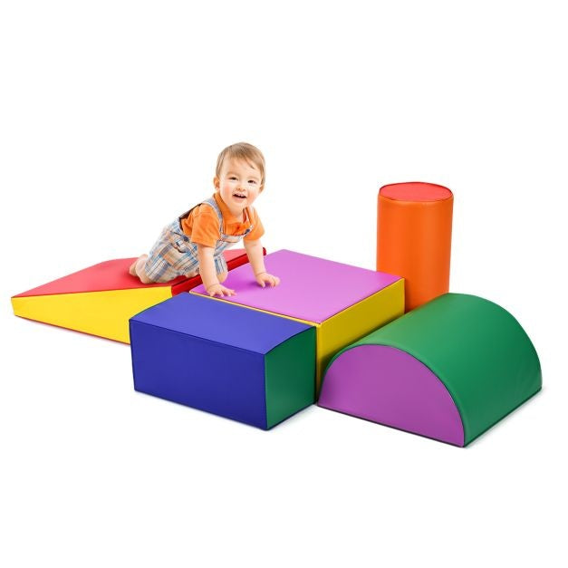 Coast Crawl and Climb Foam Play Set Colourful Fun Foam Play Set 5-piece Lightweight Interactive Set Colourful