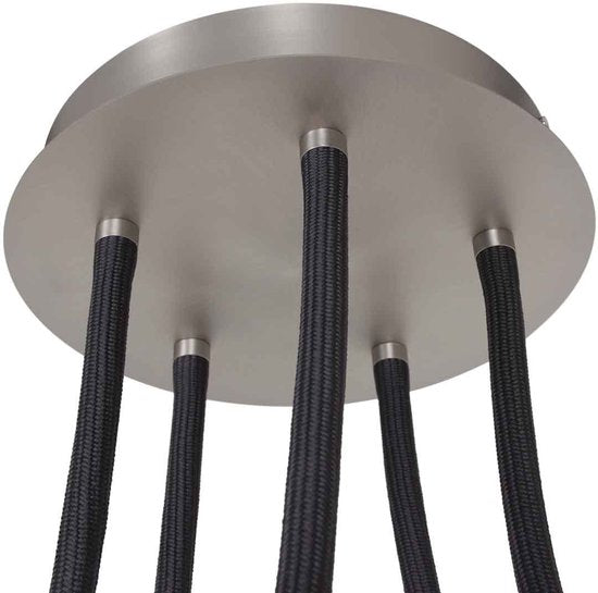 Plafonnier Turound 3375ST – lampe design en acier avec verre, LED, intensité réglable, 91,5 cm, Steinhauer