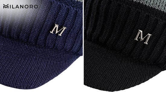 Milanoro - Bonnet chaud pour garder la tête au chaud par temps froid - Noir