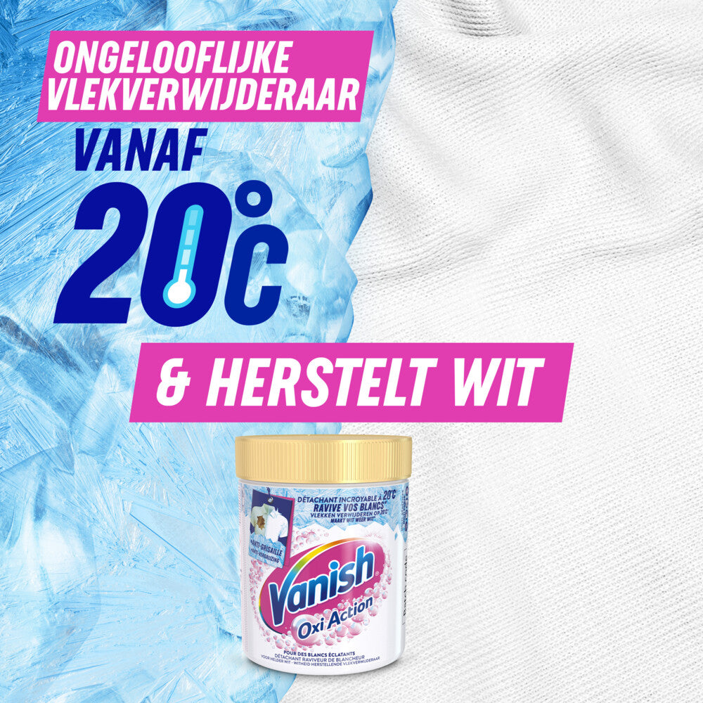 Vanish Oxi Action - Renforçateur de lessive en poudre pour le linge blanc - 470 g