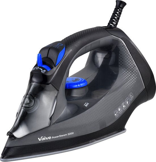 Vaive PowerSteam 2200 - Fer à vapeur - Fer à repasser - Fers à vapeur - 2200W - Réservoir d'eau 350 ML - Fonction bosse de vapeur