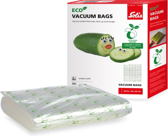 Sacs sous vide Solis Eco - 20 x 30 cm (50 pièces)