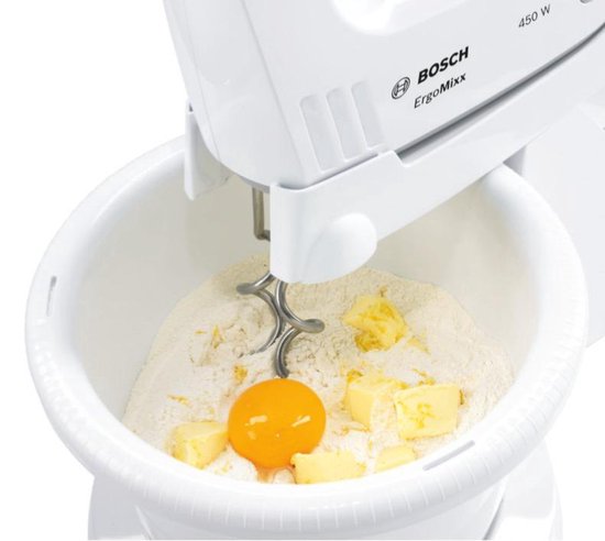Bosch MFQ36460 ErgoMixx - Batteur à main - Bol inclus - 450 W - Blanc