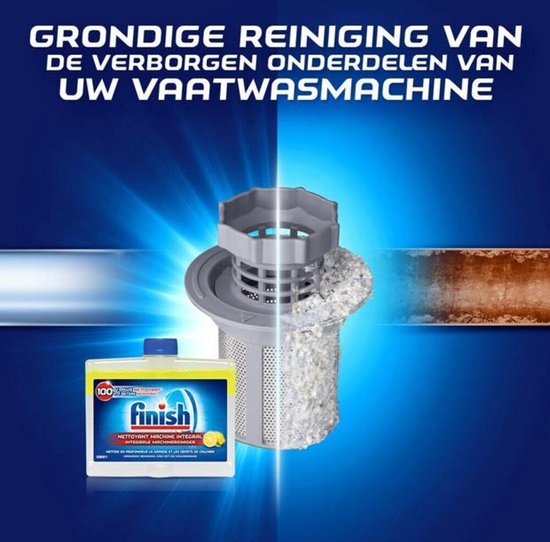 Finish Hygiene Machine Cleaner Lemon - 250ml