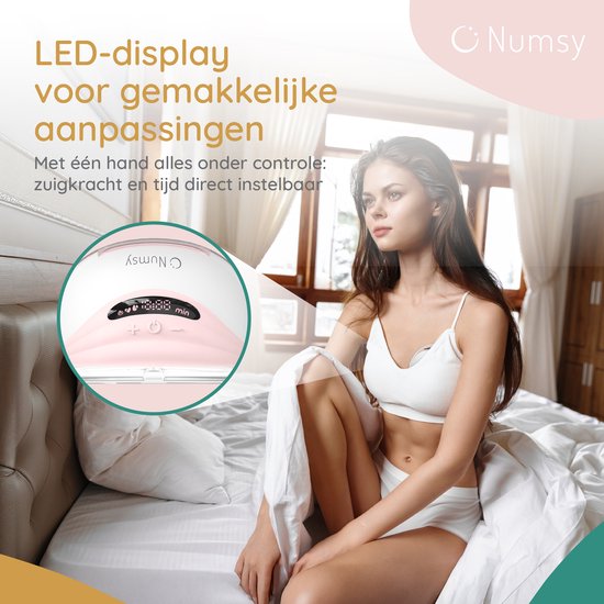 Tire-lait électrique sans fil Numsy simple - Mains libres - Sans BPA - Simple